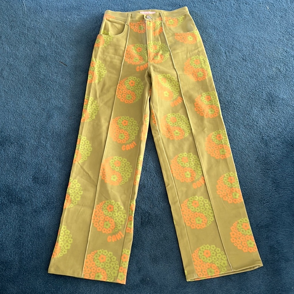 Lisa Says Gah 100% cotton long pants with prints